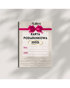 Karta podarunkowa o wartości 200 zł (PDF)