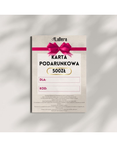 Karta podarunkowa o wartości 500 zł (PDF)