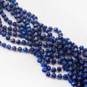 Lapis lazuli oponka fasetowana 8x6mm