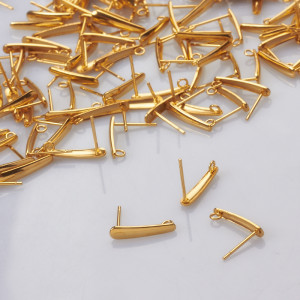 Sztyfty łezki ze stali chirurgicznej w kolorze złotym 15mm
