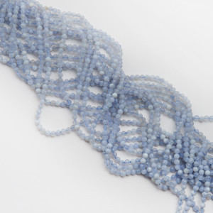 Agat blue lace kulka fasetowana 4mm