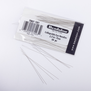 Beadalon igły skręcane z dużym oczkiem 6,4cm