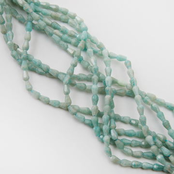 Amazonit łezka fasetowana 6,5mm