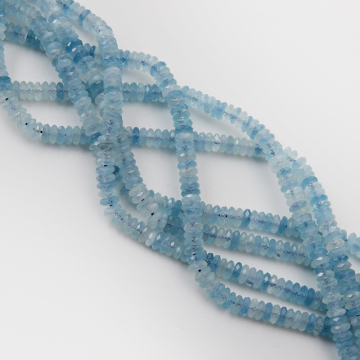 Akwamaryn dysk fasetowany 6mm