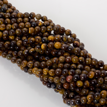 Tygrysie oko kulka gładka 6,5mm