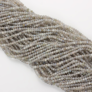 Labradoryt oponka fasetowana 3x2mm