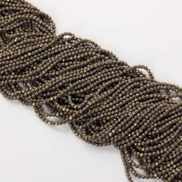 Piryt kulki fasetowane 2mm Piryt kulki fasetowane 2mm