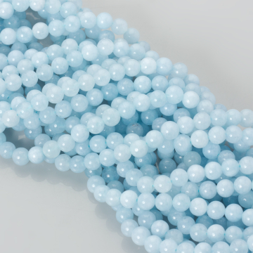 Akwamaryn kulki gładkie 6mm