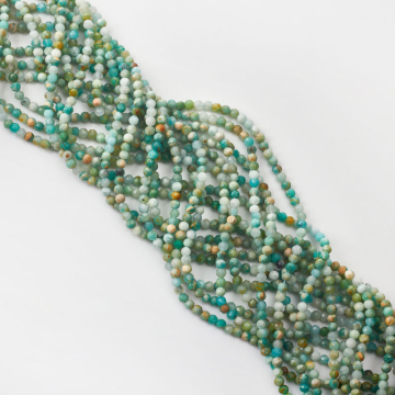 Amazonit kulki fasetowane 3,5mm