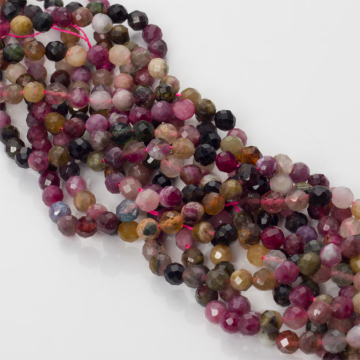 Turmalin kulki fasetowane 4.5 mm