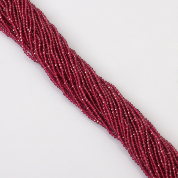 Rubin syntetyczny kulki fasetowane 2mm