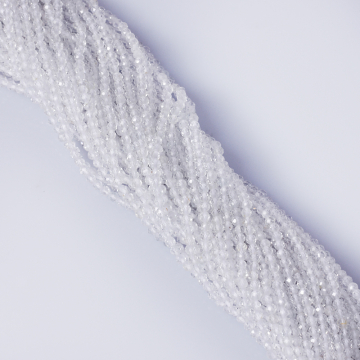 Biały topaz kulki fasetowane 2,5mm