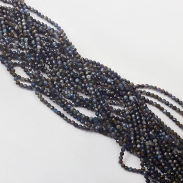 Kianit kulki fasetowane 3mm