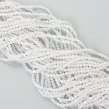 Kamień księżycowy kulki fasetowane 2,5mm