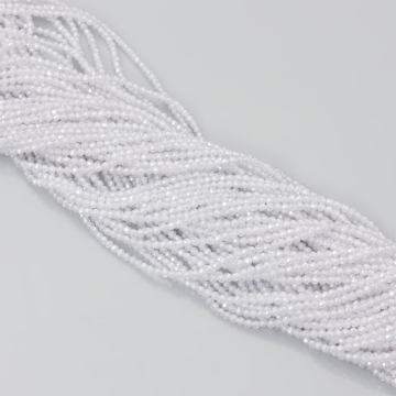 Cyrkonia kulka fasetowana biała 2mm Cyrkonia kulka fasetowana biała 2mm