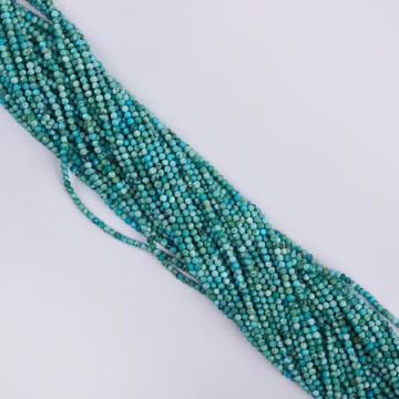 Turkus naturalny kulka fasetowana 2mm