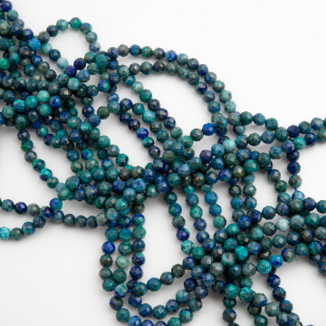 Azuryt kulka fasetowana 4-4,5mm