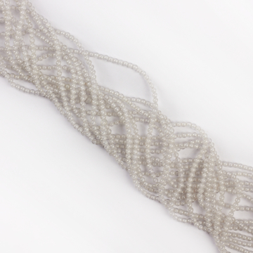 Cyrkonia kulka gładka biała 2,5mm