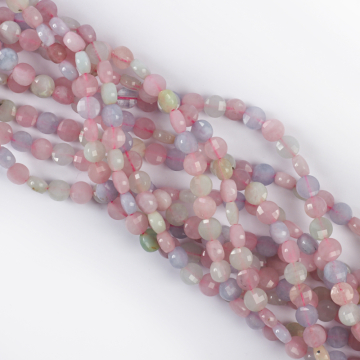 Morganit krążek fasetowany 6,5mm