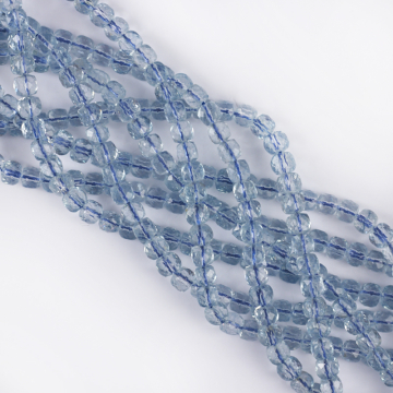 Topaz niebieski kostka fasetowana 5mm