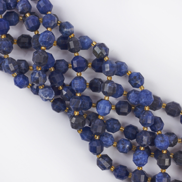 Sodalit baryłka fasetowana 10mm