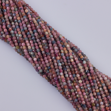 Rubin z szafirem kulka fasetowana 2.9mm