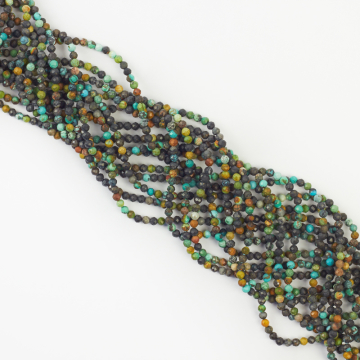 Turkus naturalny kulka fasetowana 2,8mm