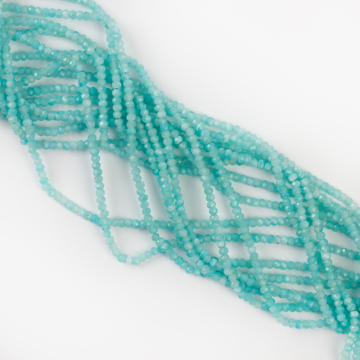 Amazonit oponka fasetowana 3x2mm