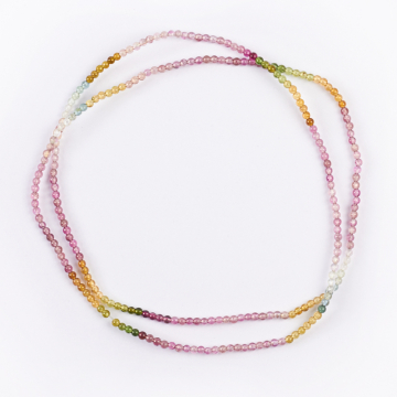 Naszyjnik z turmalinów klasy AA na gumce 72cm