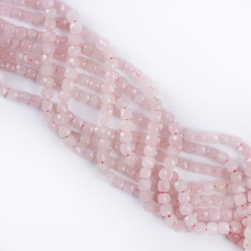 Kryształ górski kostka fasetowana 4mm