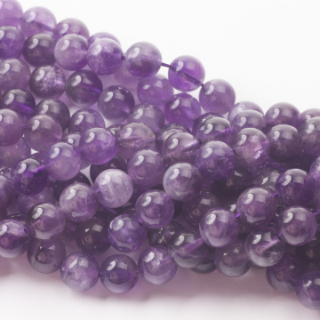 Ametyst kulka gładka 8mm
