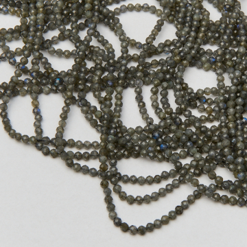 Labradoryt kulka fasetowana 3mm