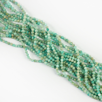Amazonit kulka fasetowana 3mm