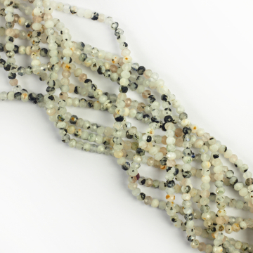 Kamień księżycowy oponka  fasetowana 2x3mm