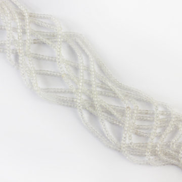 Kryształ górski oponka fasetowana 2x3mm