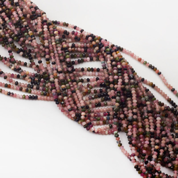 Turmalin oponka fasetowana 3x2mm