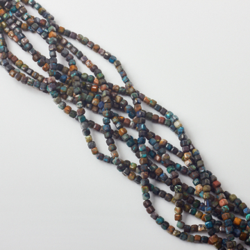 Turkus kostka fasetowana 4mm