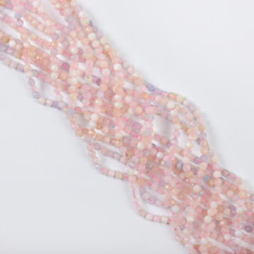 Morganit kulka fasetowana 3mm