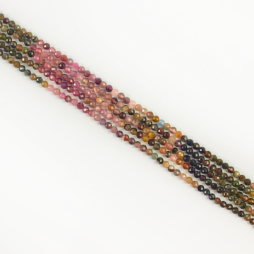 Turmalin cieniowany kulka fasetowana 3-3,5mm