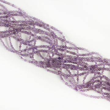 Ametyst kulka fasetowana 2mm