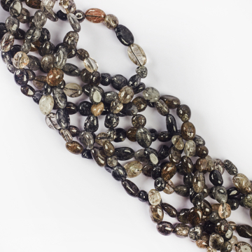 Kryształ górski z rutylem bryłka nieregularna 5-12mm