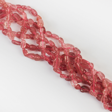 Kryształ górski truskawkowy bryłka nieregularna 6x8mm