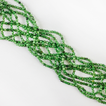 Zoisyt kulka fasetowana 2mm