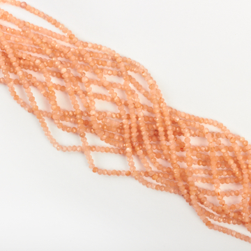 Kamień słoneczny oponka fasetowana 2x3mm