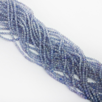 Tanzanit kulka fasetowana 2-2,5mm