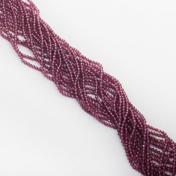 Granat kulka fasetowana 2-2,5mm