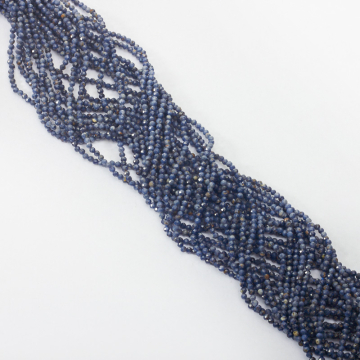 Szafir kulka fasetowana 2,5mm