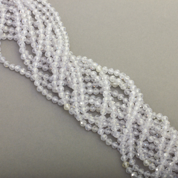 Cyrkonia biała kulka fastowana 4mm