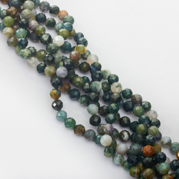 Agat indyjski kulka fasetowana 8mm