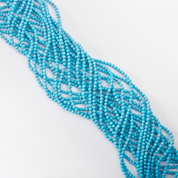 Magnezyt niebieski kulka fasetowana 2mm